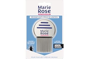 MARIE ROSE - Peigne Anti-Poux Et Lentes - Pour tous types de cheveux