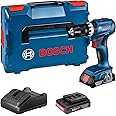 Bosch Professional 18V System Cordless Impact Drill Driver GSB 18V-45 (rotational Speed of 1,900 RPM, incl. 2X GBA 2.0Ah Batteries, Charger GAL 18V-20, L-BOXX)