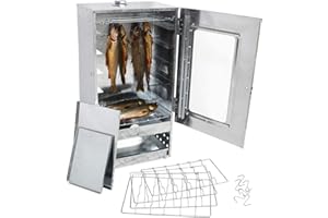 Eversmoke Räucherofen Magnum Pro mit Scheibe inkl. Thermometer 46x28x88cm - 1Stück