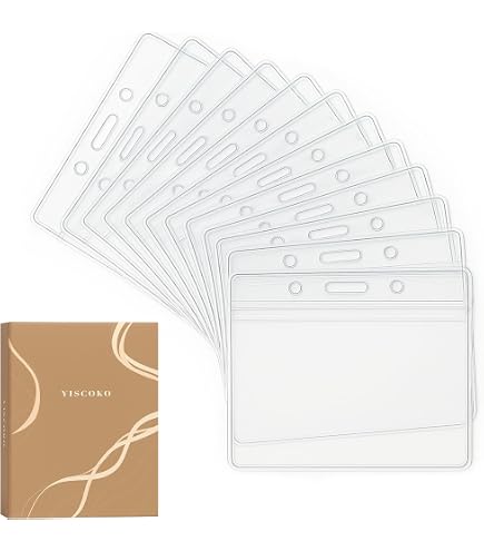 25 Pochettes Transparentes HERMA Pour Cartes D'identité - Dimensions 8.5 X 12.5 Cm - En Polypropylène, Protection Durable