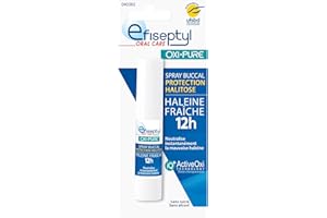 Efiseptyl - Spray Buccal Protection Halitose Oxi-Pure - Haleine Fraîche 12h - Efficacité Prouvée - Sans Sucre et Sans Alcool - 9 ml