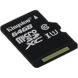 Kingston Canvas Select (SDCS/64GBSP) MicroSD Class 10 UHS-I Speeds Up to 80 MB/s Read (Card only) - Bring Your HD Videos to L