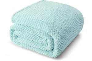 Whale Flotilla Manta Polar para Sofa Cama, Manta de Franela Suave y Cálida, 130 x 170 cm, Azul