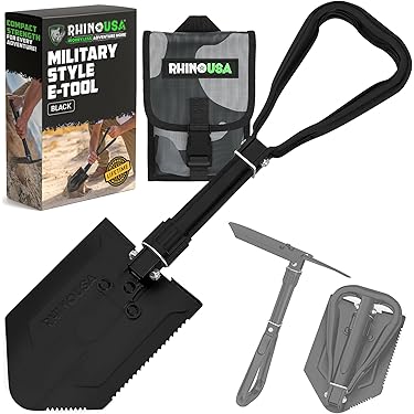 Pelle Pliante En Acier Inox – Camping, Randonnée, Pêche, Urgence – Neuve
