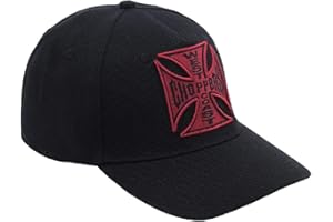 WEST COAST CHOPPERS WCC Red Cross - Gorra, diseño de cocodrilo, color negro Negro Talla única