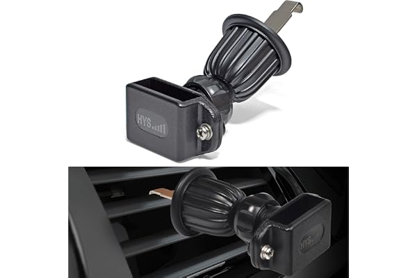 HYS Handhållen radio klämma hållare montering bil fordon luftkonditionering ventilationsfäste kompatibel med Baofeng Motorola Midland Yaesu Icom Walkie Talkie