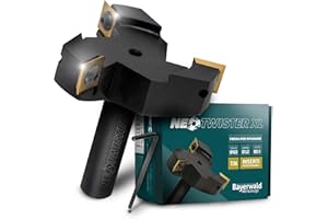 BAYERWALD WERKZEUGE Bayerwald NeoTwister fresa a spianare per legno diametro Ø 60mm/gambo Ø 12mm | Fresa per legno gambo 8mm per legno | Fresa legno professionale | Intercambiabili con rivestimento TiN Coltelli