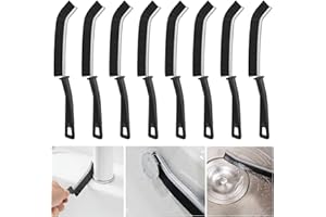 FMKLDENA 8 Stück Spaltreinigungsbürste, Hartborsten-eckenreinigungsbürste, Universal Small Crevice Gap Cleaning Brush, Multifunktionale Fugenreinigungsbürste für Duschen Böden Bad und Küche