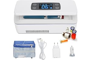 CGOLDENWALL Tragbare Insulin Kühlbox für Medikamente Mini Intelligente Elektrische Mini Kühlschrank 175 * 60 * 26 mm Kühltasche Thermostat USB für Reise&Haushalt mit FLUGGENEHMIGUNG