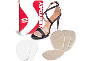 SULPO 3 pares de plantillas para calzado unisex - plantillas contra dolores de pies y metatarsos - plantilla de silicona recubierta de terciopelo - metatarsalgia - semiplantillas para tacones altos