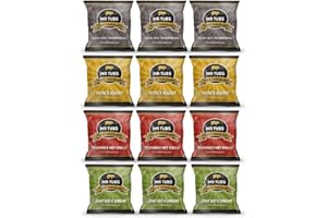 MR TUBS PORK CRACKLING Mr Tubs Premium Pork Crackling Schweineschwarten – Folienbeutel In Unterschiedlichen Geschmacksrichtungen (12 X 28g-Beutel) - Gourmet Crackling, Keine Scratchings (12 Sachets, Mixed)