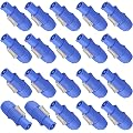 Lot de 20 fiches Powercon - 20 A - 250 V - 3 broches - Adaptateur secteur CA - Compatible Neutrik NAC3FCA, pour éclairage de scène, écran LED, haut-parleurs