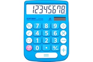 CATIGA Scrivania cd8185 e Home Style Calcolatrice 8digit LCD schermo adatto per Ufficio e sull'uso di Move. (blu)
