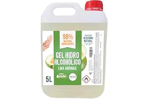 ENJOYCOSMETICS ENJOY COSMETICS | Gel Hidroalcohólico | Aroma Melón | 70% Alcohol | Con Glicerina Natural | Para el Cuidado de la Piel | 98% Ingredientes Naturales | Ideal para Casa y Comercios | 5000 ml