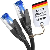 KabelDirekt &ndash; Cat 7 Ethernet Kablosu, kırılmaya dayanıklı &ndash; 0,5m &ndash; 10 Gbit Ağ, 0,25-30m arasında mevcut (Y&uuml;ksek hızlı ağlar i