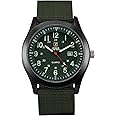 ZEIGER Mens Watches Military Analogue Quartz Date Field Work Watch for Men Nylon Fabric Band Sport Wristwatch with Watch Box
