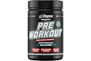 OSPOX Pre Workout Potente in Polvere 300g - Preworkout Forte Originale con Creatina, Beta Alanina, Caffeina e Citrullina per Palestra