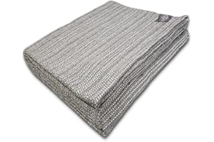 A PORTUGUESE LOVEAFFAIR CRAFT STORY Craft Story Decke Yara - Tagesdecke aus 100% Baumwolle - Sofadecke, Wohndecke & Baumwolldecke - Schwarz-Weiß Uni, ca. 170 x 220 cm