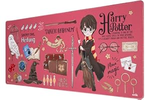 Grupo Erik - Tapis de Souris XXL Harry Potter - Tapis de Bureau 80 x 35 cm, sous Licence Officielle| sous Main Bureau, Accessoire pour PC, Tapis de Souris Gamer