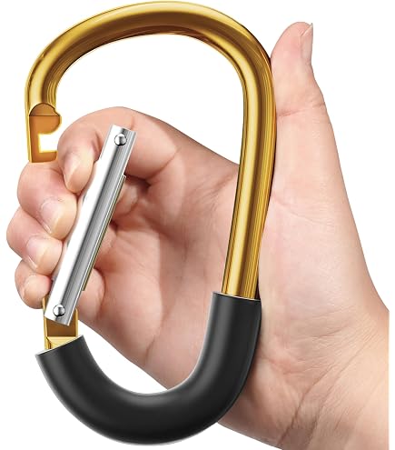 Jané 2 Moschettoni Universali Per Passeggino - Ganci In Metallo Con Fascette Regolabili, Adatti A Manubrio, Borse E Accessori