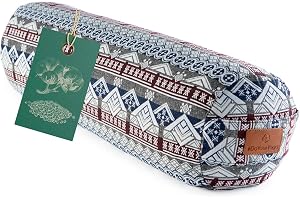 #DoYourYoga cylinder yogablaster | 68 cm x 22 cm | Fylld med ekologisk dinkelpäls eller ekologisk boveteskal (KBA) | tvättbart överdrag