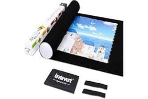 Lavievert Jigsaw Puzzle Roll Mat Puzzle Storage Mat Felt Mat, Long Box Package, Jigroll Up To 1,500 Pieces - Comes with A Drawstring Opening Design Bag