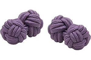 FUNKY CUFFLINKS~COM Elastic Classic Knot Cufflinks - Easy and Smart Application to Double Cuffed Shirts