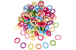 ZINGSO Baby Hair Bands Kids Toddler, 100 Pieces Colored Soft Small Tiny Elastic Hair Ties Rubber Bands Hair Bands Ponytail Holders for Baby Girls (Colourful (100PCS))