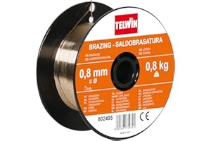 Telwin 802495 Bobine Fil Brasage CU/SI3 D. 0,8 mm 0,8 kg pour Soudage, d'Or