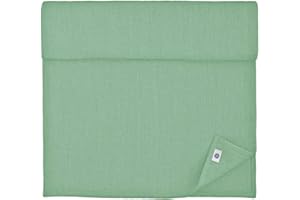 LINEN & COTTON Runner Tavola Stoffa Colorati Hygge - 100% Lino, Verde Menta (40 x 220 cm) Guida da Tavolo Rettangolare Natalizio in Tessuto per la Casa Cucina Sala da Pranzo Cene di Famiglia Feste