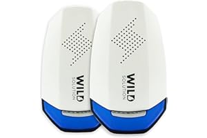 WILD SOLUTION Pest Whisperer 2.0 - Repellente Ultrasuoni per Topi Professionale - Anti Scarafaggi, Formiche e Insetti - Repellente per Topi e Ratti - Potenza Combinata 16W - Non Tossico - 2 Unità