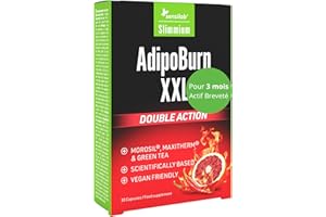 SLIMJOY Morosil 400 mg, Thé Vert, Vitamine C, Vitamine B6, Poivre de Cayenne - Thermogénique Naturel, Ventre, Métabolisme - 30 Gélules pour 30 Jours - E-Book Gratuit - AdipoBurn XXL, Slimmium Sensilab