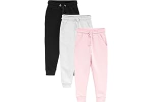 NEXT Fille Pantalon de Jogging Regular en Jersey Doux, Lot de 3