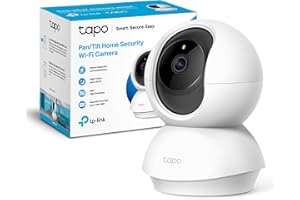 TP-Link Tapo C210 - Cámara IP WiFi 360° Cámara de Vigilancia 2K (3MP),Visión nocturna Admite tarjeta SD hasta 512 GB, Detecci