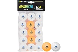 Joola Piłki do tenisa stołowego 3 gwiazdki Training Advanced 40+ mm średnica premium piłki do tenisa stołowego