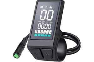 E-Mangue Ebike LCD Afficheur Display pour vélo électrique Bafang BBS01B BBS02B BBS HD Mid Drive Motor, Panneau de contrôle pour l'affichage des données de réglage de l'eBike