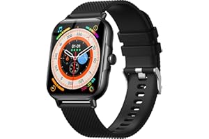 zaisia Smartwatch Uomo Donna, 1,85'' Orologio Fitness con Sonno Cardiofrequenzimetro, Smart Watch con Funzione di Notifica dei Messaggi e Chiamata, IP68 Impermeabile Tracker Fitness per Android iOS