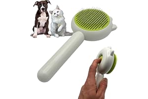 EL ÁTICO PETS Brosse à poils pour Chiens. Brosse pour Chat. Épilateur pour Animaux de Compagnie. Peigne pour Chien. Nettoyage Facile et Rapide. Brosse à Poils pour Chien (Vert)