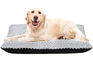 KENIY Large Dog Bed,Ultra Soft Pet Bed for Medium and Large Size Pets,Dog Mat Mattress for Crate with Anti-Slip Bottom Washable & Dryer-Friendly,Calming Comfort Dog Pillow Bed（102 x 70cm）
