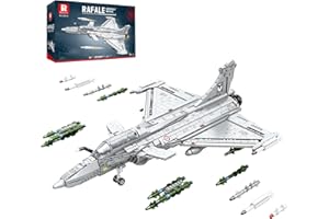 Reobrix Kit de Construction d'avion de Chasse, Maquette d'avion Militaire pour Adultes, modèle Technique d'avion de Chasse, 33035, Cadeau de Collection pour garçons et Filles de 14 Ans et Plus