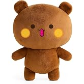 Dudu Ayıcık,Pel&uuml;ş Dudu Bubu,25 cm Kahverengi - Beyaz Yumuşak Ofis Hediyesi (bubu)