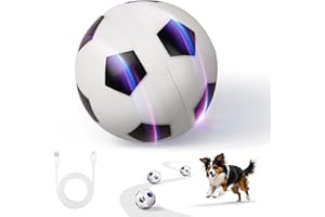 pet prime Interactive Dog Toys, Interactive Dog Ball 3.15 in USB Rechargeable, Activated Smart Dog Toys for Boredom, Moving Dog Ball with LED Lights for Small Medium Dogs