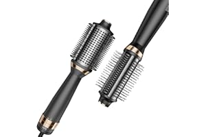 UNDREEM Brosse Soufflante 4 en 1, Brosse Chauffante Brushing, Electrique Brosse Cheveux Brushing, Brosses électriques et Soufflantes 4 en 1 pour Sécher Boucler Lisser Volumiser