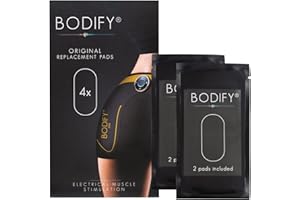 Bodify Juego de 2 almohadillas de repuesto originales (sin controlador) para EMS Potrainer Pro – Entrenador muscular para hombres y mujeres