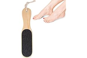 ENERGY 01 Lima de pie mango de madera para talones, rallador y elimina callos Herramienta profesional para el cuidado de los pies tratamiento de los talones agrietados, eliminación de cuerno Uso húmedo y seco