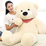 Lovebug Premium Quality Huggable Teddy Bear, Plush Stuffed - 3 Feet (60 cm, Cream)