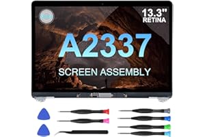 JQYDZH Replacement Screen for MacBook Air 13 inch A2337 M1 2020 Year (Model: EMC 3598 MGN93 MGNA3 MGND3 MGNE3 MGN63 MGN73) Full LED LCD Display Assembly 13.3" (A2337-Silver)