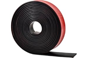 KINGSEA Rotolo Gomma Adesiva,25mm×3mm×3m Rotolo Gomma Antiscivolo,Foglio Gomma per Guarnizioni,Tappetini in Gomma,Ammortizzatori, Ammortizzatori