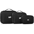 BUBM 3 x Multiple Function Accessories Storage Carry Bag CASE USB Cable Memory Card Power Cord Battery Storage Mobile Disk Bag case