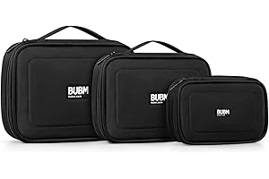 3 x BUBM Mehrfachfunktion Zubehör Speicher tragen Beutel-Kasten USB-Kabel Speicherkarte Netzkabel Akku Aufbewahrungstasche Fall Triple Set große, mittlere und kleine Qualität